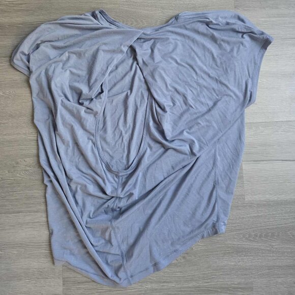Lululemon Get Set Short Sleeve Tempest Blue/White *No Size Tag* - Picture 5 of 5